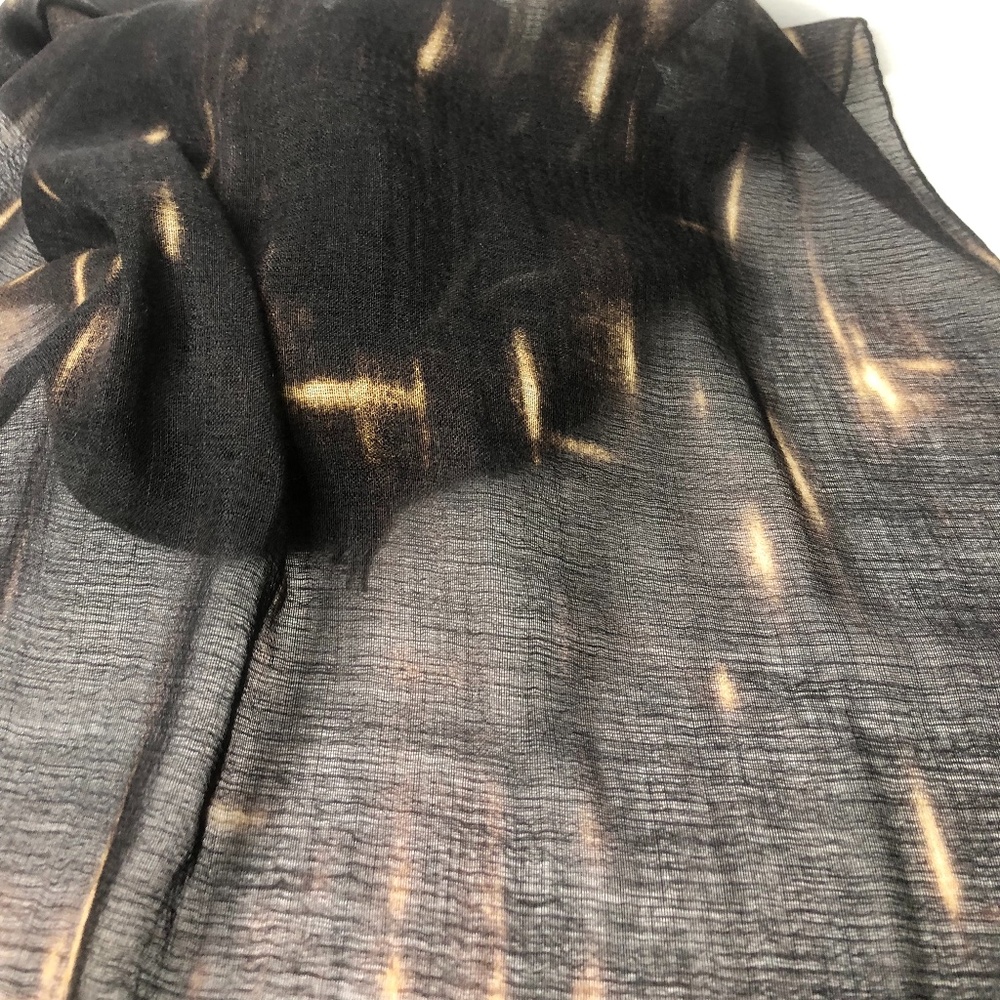 Akris Black Multicolored Abstract Scarf - Picture 9 of 10